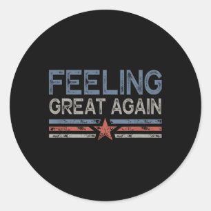Sticker Rond Trump et le Jour de l'investiture 2025