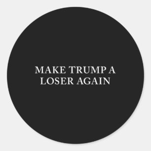 Sticker Rond Trump et le perdant à nouveau