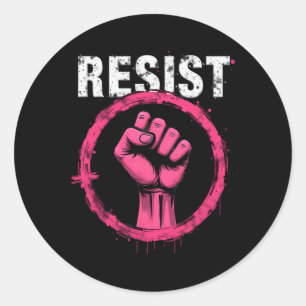 Sticker Rond Trump et mon président ne résistent pas au premier