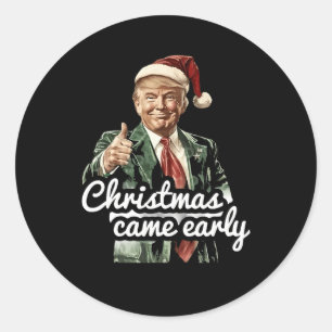 Sticker Rond Trump et Noël sont sortis plus tôt cette année 202