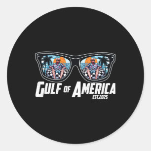 Sticker Rond Trump Golfe des États-Unis Est 2025 Trump