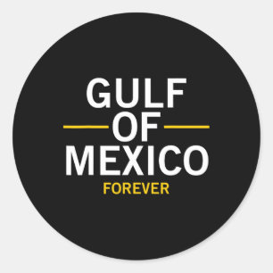 Sticker Rond Trump Golfe Du Mexique À L'Époque Du Président Tru