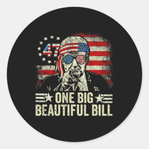 Sticker Rond Trump Grande Facture Une Grande Facture Belle Drôl