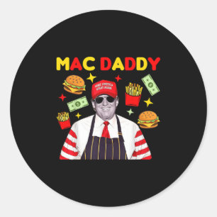 Sticker Rond Trump Mac Daddy
