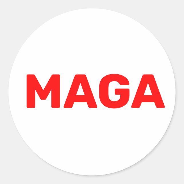 Sticker Rond Trump Maga 2024 (Devant)