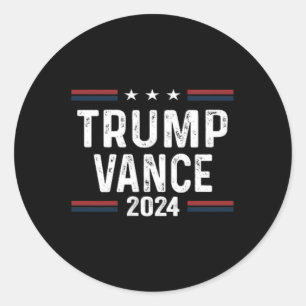 Sticker Rond Trump Meilleure Couverture Que 5g Pouvez-Vous Nous