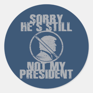 Sticker Rond Trump n'est toujours pas mon président