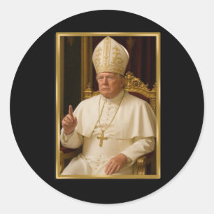 Sticker Rond Trump Pour Le Pape T Chemise Président Trump Tee -
