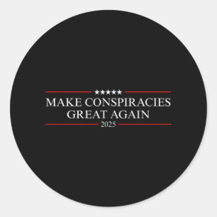 Sticker Rond Trump rend les conspirations superbes 2