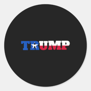 Sticker Rond Trump Texans pour Trump