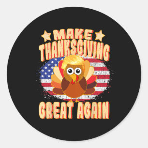 Sticker Rond Trump Turquie Turquie drôle 2024 G