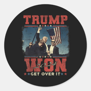 Sticker Rond Trump va le remplacer en 2024