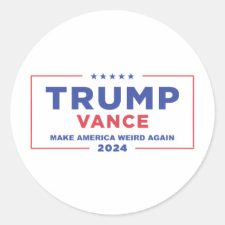 STICKER ROND TRUMP VANCE 2024