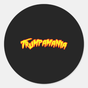 Sticker Rond Trumpamania officiel