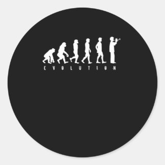 Sticker Rond Trumpet Music Notes Musical Instrument Musician Ev