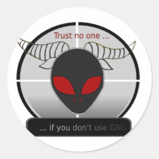 Sticker Rond Trust dans l'one.