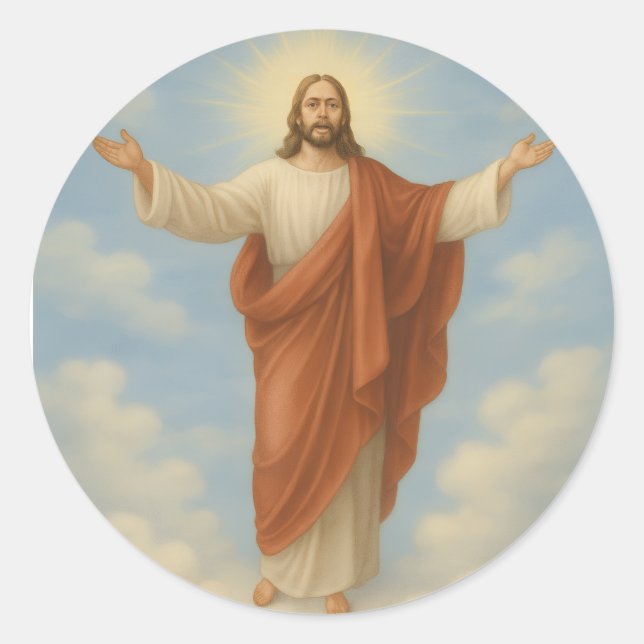 Sticker Rond Trust In Jesus (Devant)