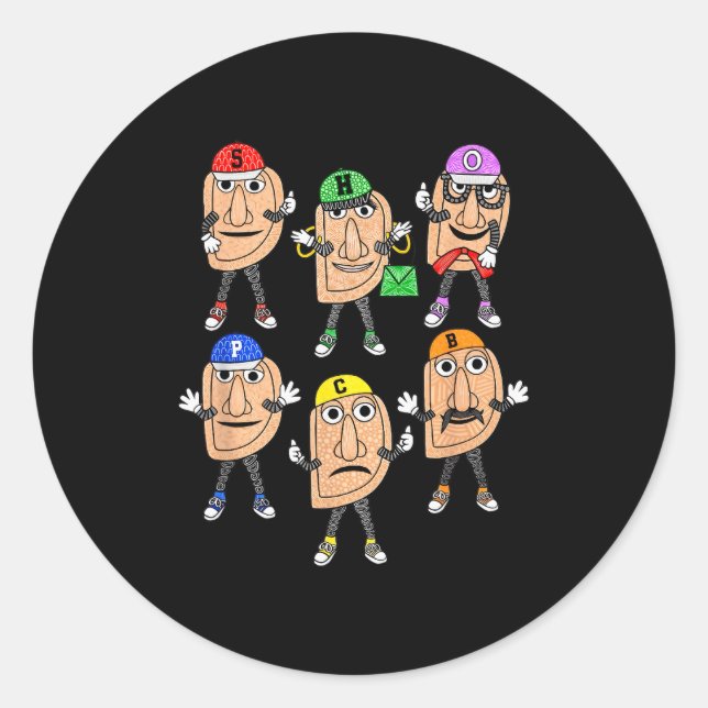 Sticker Rond Ttsburgh Erogies Funny Meme  (Devant)