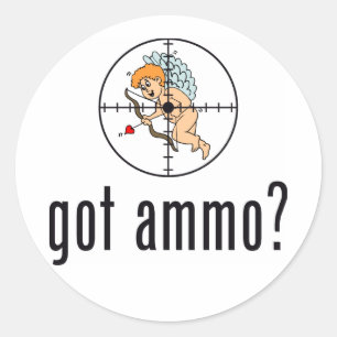 Sticker Rond tu as des munitions ? (La Saint-Valentin)
