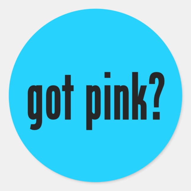 Sticker Rond Tu as du rose ? (Devant)