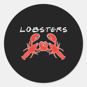Sticker Rond Tu Es Mon Homard, Il Est Mon Homard