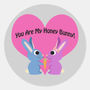Sticker Rond Tu es mon lapin !