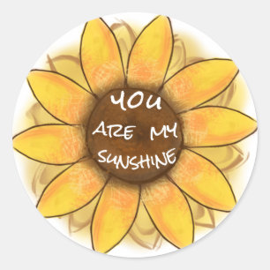 Sticker Rond Tu Es Mon Soleil
