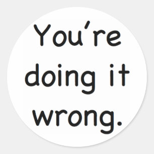 Sticker Rond Tu le fais mal.