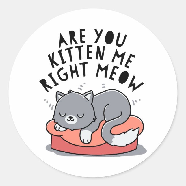 Sticker Rond Tu M'Aimerais Bien ? (Devant)