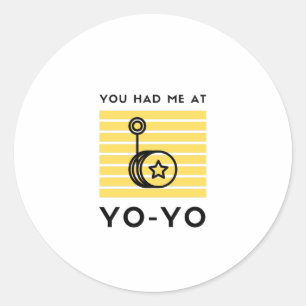 Sticker Rond Tu m'as eu à toi