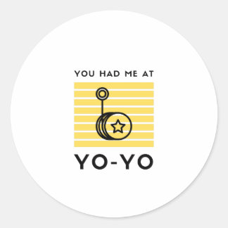 Sticker Rond Tu m'as eu à toi
