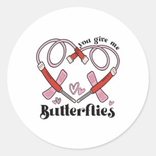 Sticker Rond Tu Me Donnes Des Papillons Phlébotomiste Pbt Saint