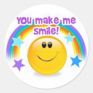 Sticker Rond tu me fais sourire