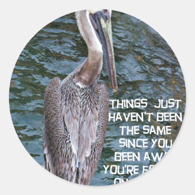 Sticker Rond Tu me manques. (Devant)