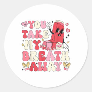 Sticker Rond Tu M'Embrasses Inhaler Rt Nurse Happy Val
