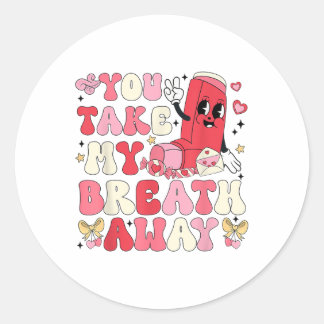 Sticker Rond Tu M'Embrasses Inhaler Rt Nurse Happy Val