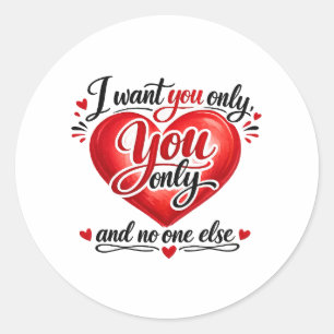 Sticker Rond Tu Seulement ❤️