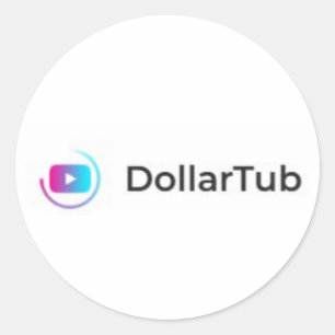 STICKER ROND TUB DOLLAR