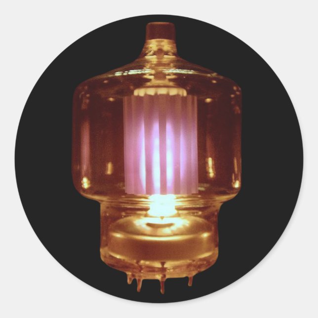 Sticker Rond Tube vide d'émetteur lumineux (Devant)