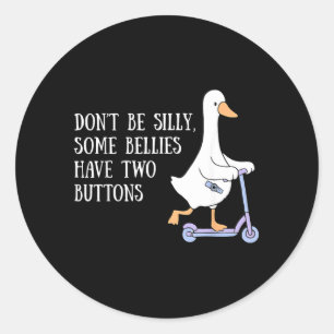 Sticker Rond Tubie sensibilisation Silly Goose Maman alimentati