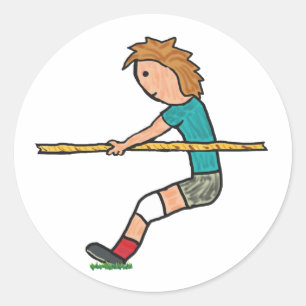 Sticker Rond Tug De Guerre
