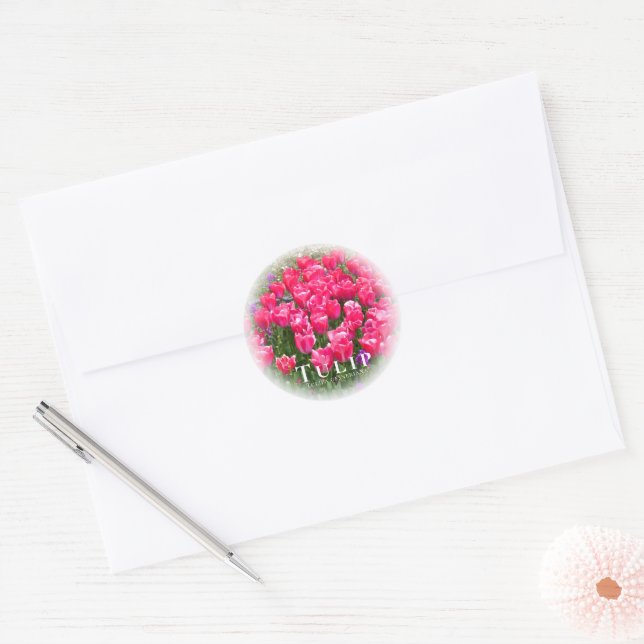 Sticker Rond Tulip (Enveloppe)
