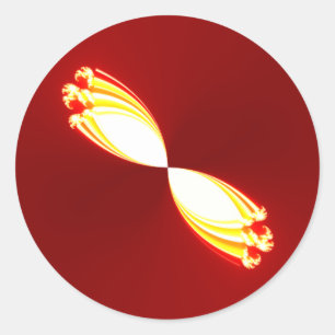 Sticker Rond tulipes à lumière magique