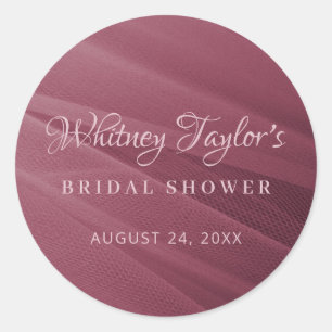 Sticker Rond Tulle de Bourgogne Texture
