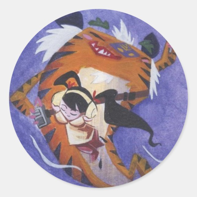 Sticker Rond Tune À Shanghai (Devant)