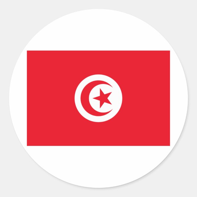 Sticker Rond Tunisie (Devant)