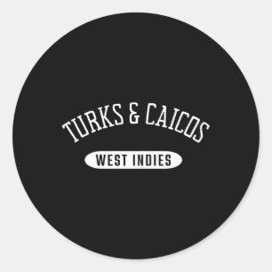 Sticker Rond Turks And Caicos Style Turks Caicos West Indies