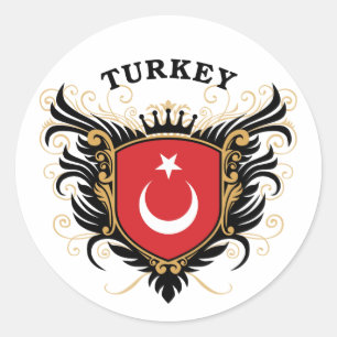 Sticker Rond Turquie