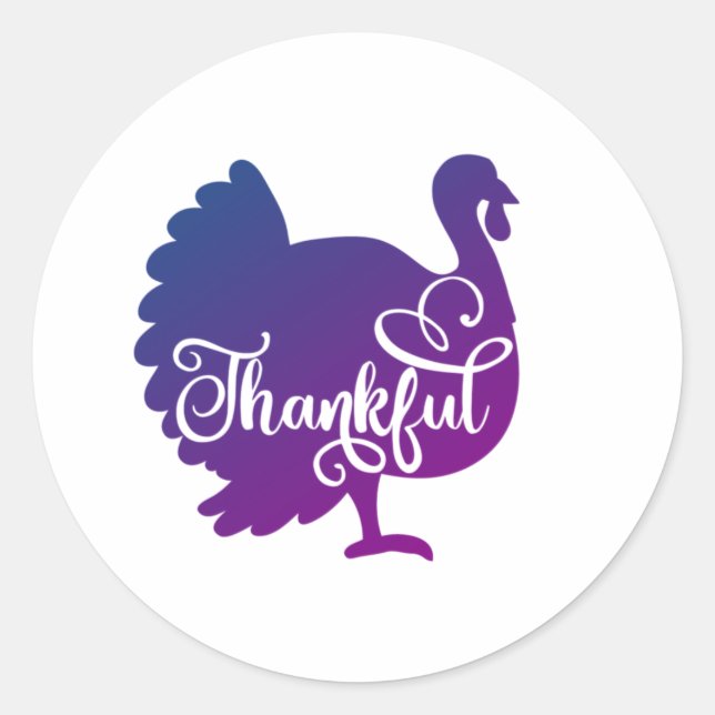 Sticker Rond Turquie Merci (Devant)