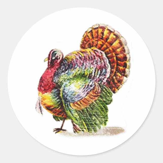 Sticker Rond Turquie vintage (Devant)
